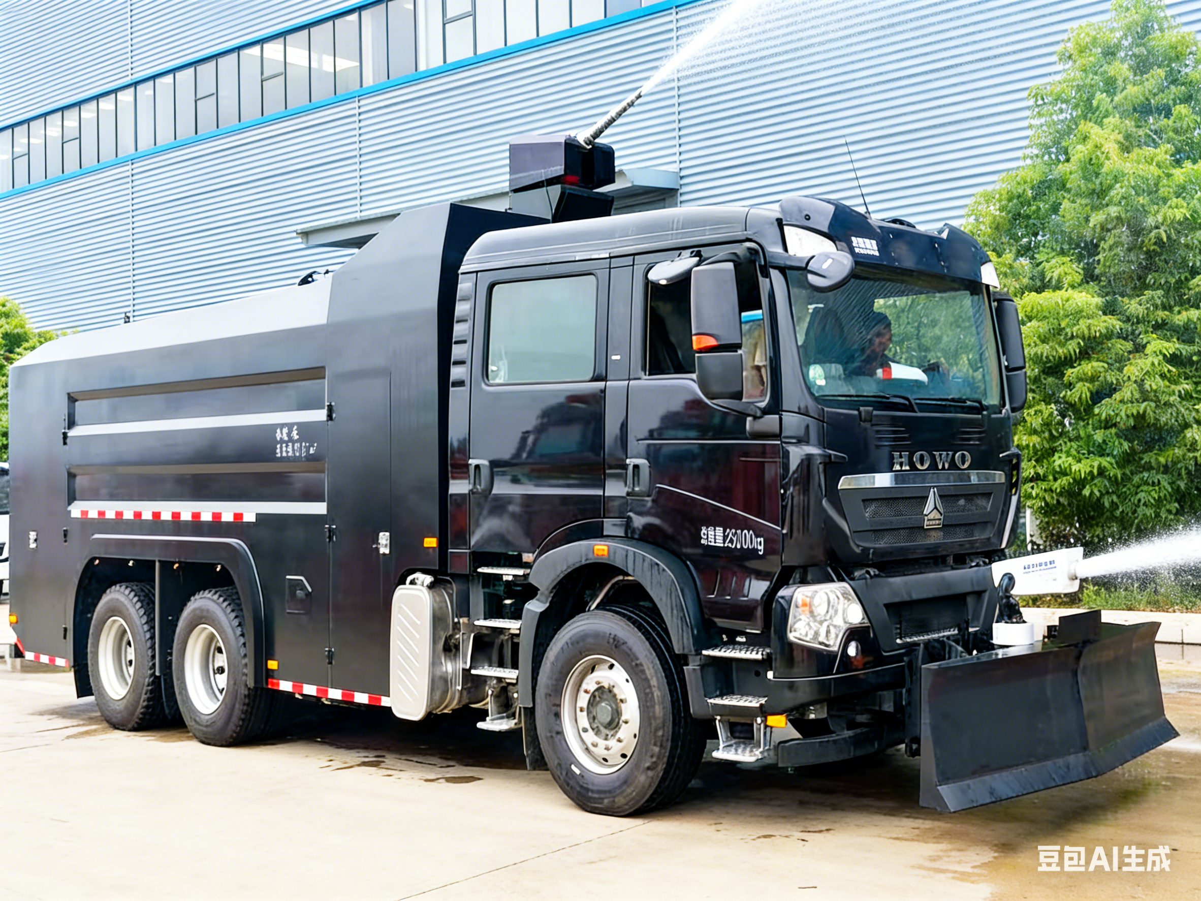 重汽后双桥防暴水罐车