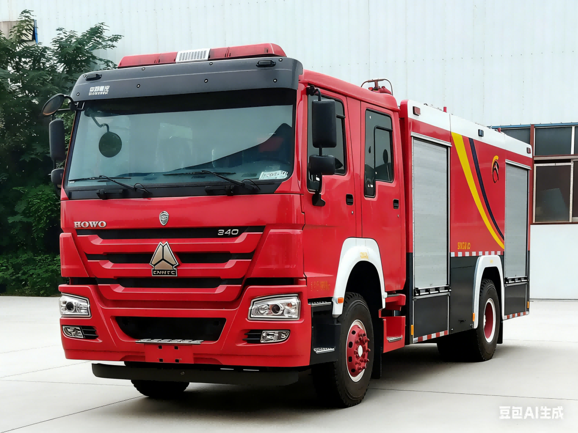 重汽8吨水罐/泡沫消防车